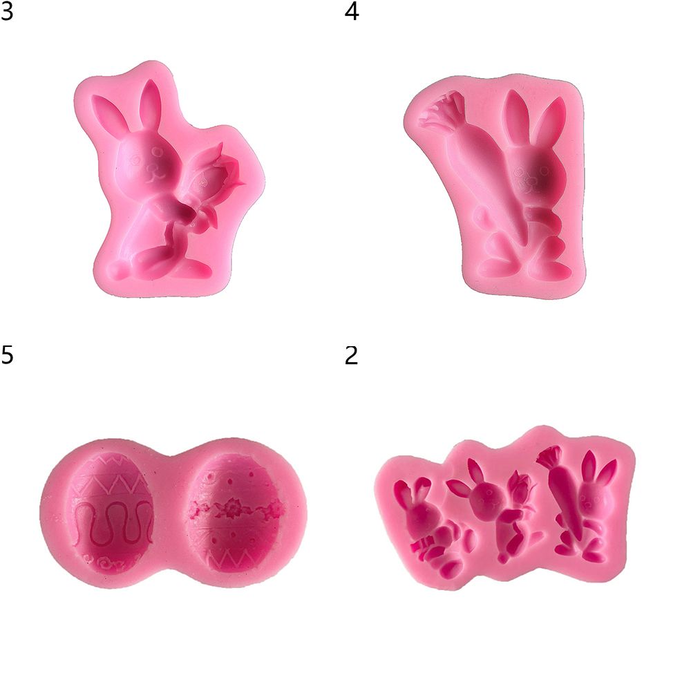Resin Kitchen Tool Bunny Rabbit Shape Easter Supplies Silicone Mould Fondant Cake Molds Cupcake Accessories