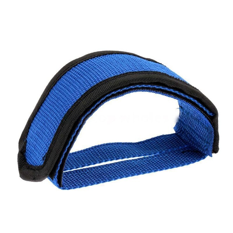 1Pcs Fiets Pedaal Bandjes Teen Clip Riem Riem Fiets Pedaal Tape Fixed Gear Fietsen Fixie Cover: Blauw