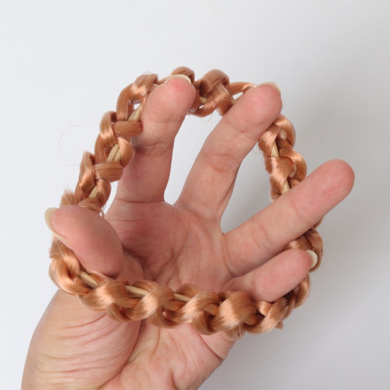 Pruik Paardenstaart Hoofdband Elastisch Weven Vlecht Haarlussen Elastiekje Hairstyling Fixator Styling Tools Haaraccessoires