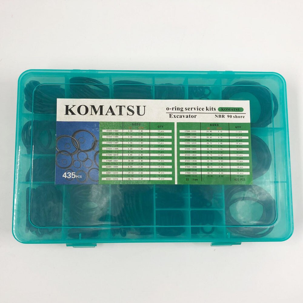 GOODSEAL 435PC Oring Service Kits NBR90 For KOMATSU Excavator
