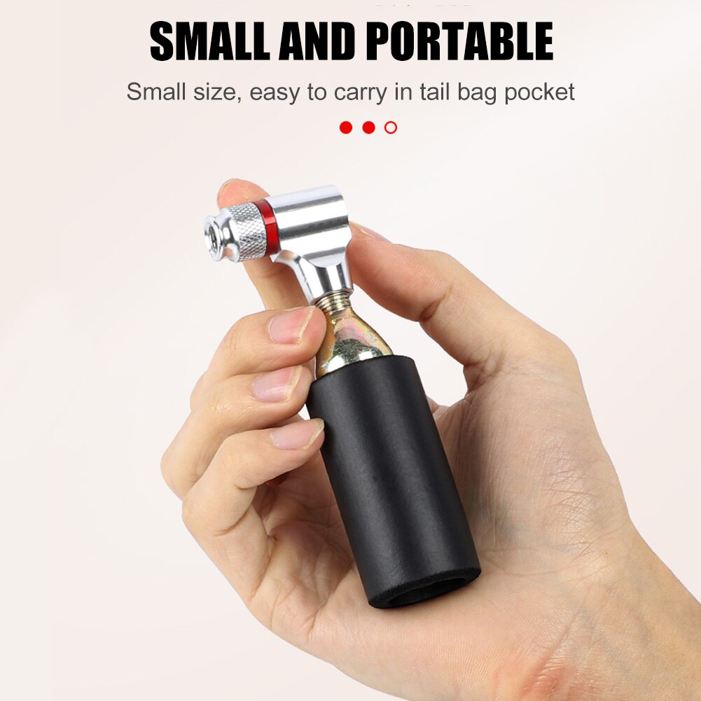 West bikihg fiets  co2 cartridge kop draagbare luchtfles mtb fiets luchtpomp accessoires voor schrader presta ventiel universeel