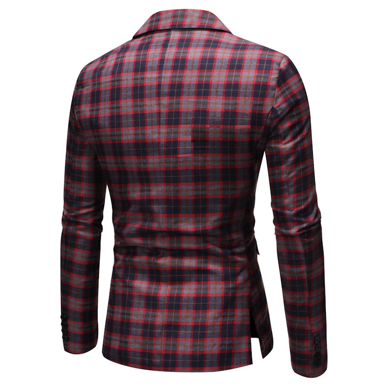 Men's Slim Fit Blazer Jacket Casual One Button Suit Coat Plus size Business Slim Fit Jackets