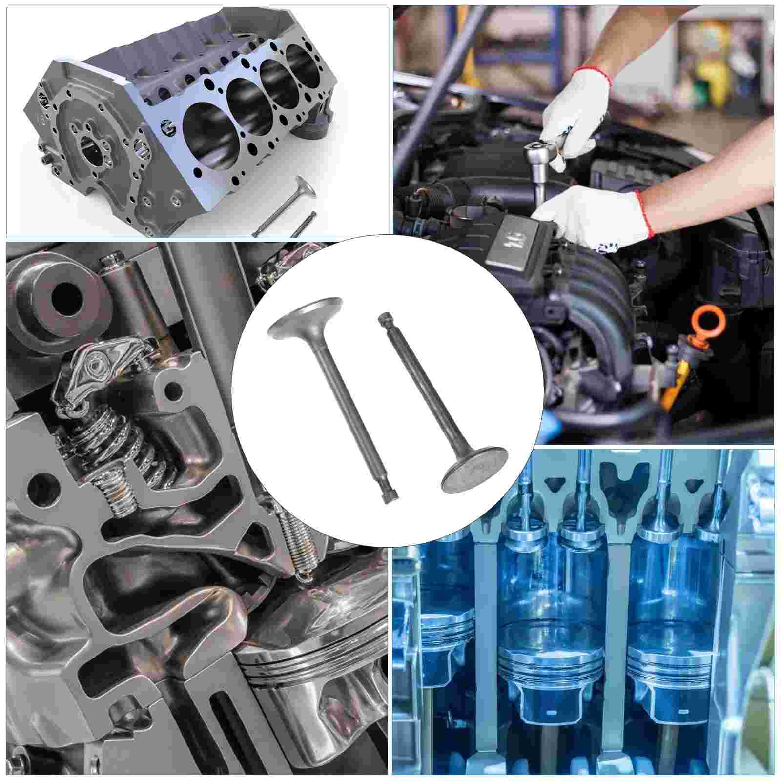 2pcs Gasoline Generator Valves Durable Portable Generator Intake Valves Motorcycle Intake Valves