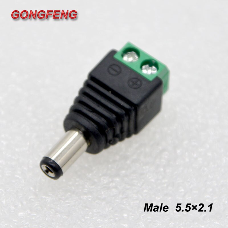 5sets DC Power Socket 5.5X2.1,5.5X2.5 mm 12V DC Power Interface Male And Female Plug Connector Special: 5pcs Male 55 21