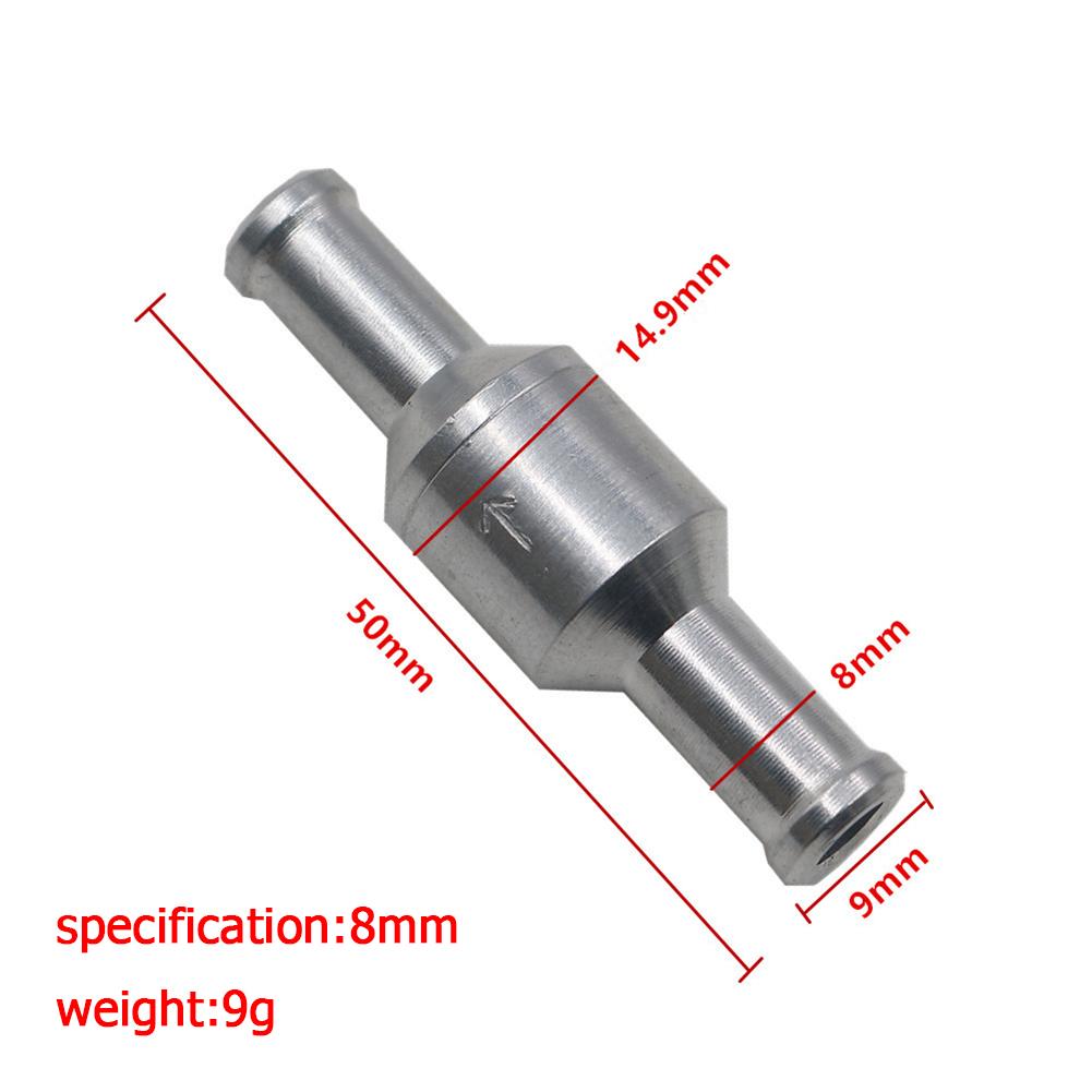 Aluminium Alloy One Way Fuel Non Return Check Valve Petrol Diesel for Car