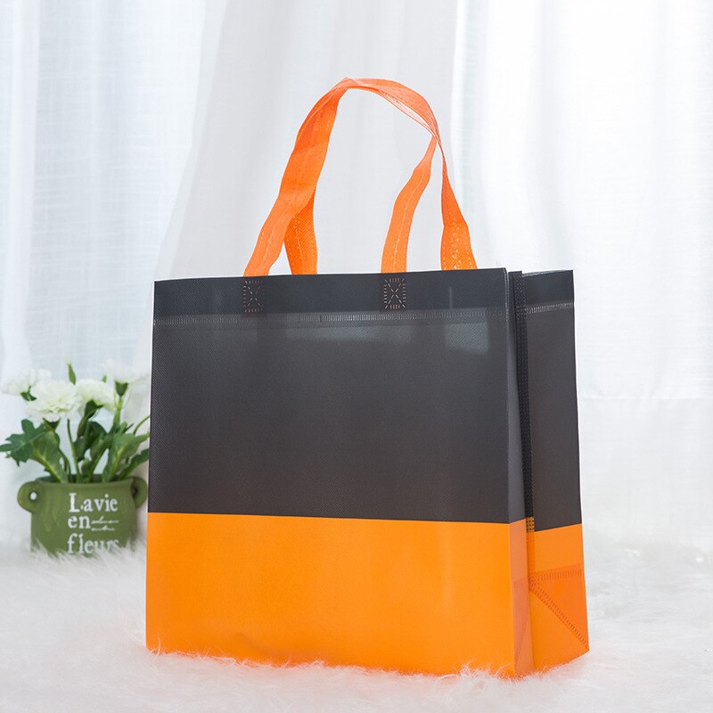 Shopping Bag Foldable Eco Bag Large Reusable Shopping Bag Tote Waterproof Fabric Non-woven Bag No Zipper