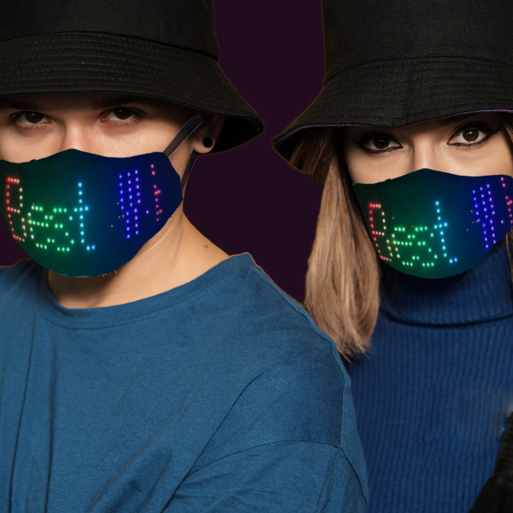 Bluetooth Rgb Flexibele Led Module Display Matrix Teken Android Ios Applicatie Controle Led Masker Hoed Scherm