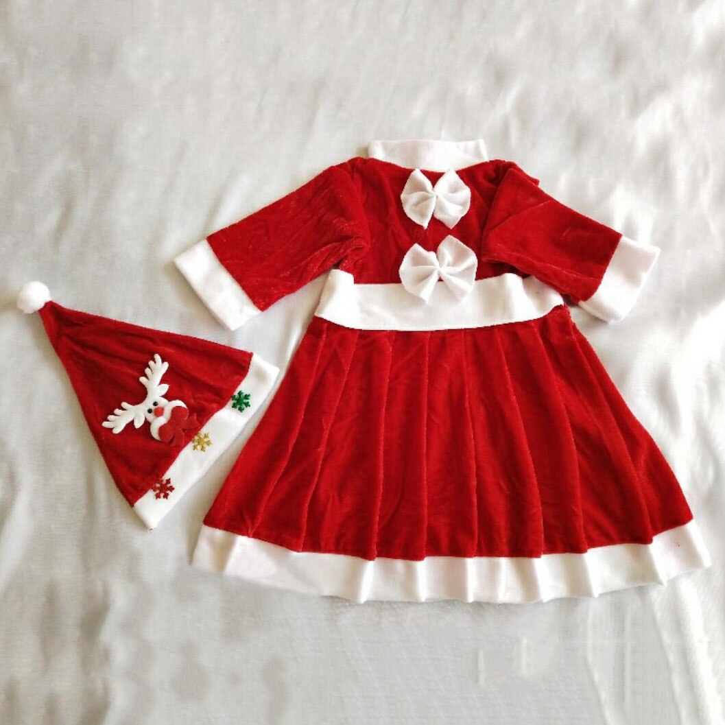 Kids' Carnival Costume Year's Suit Christmas Costume for The Boys and Girls Santa Claus Cosplay Outfits