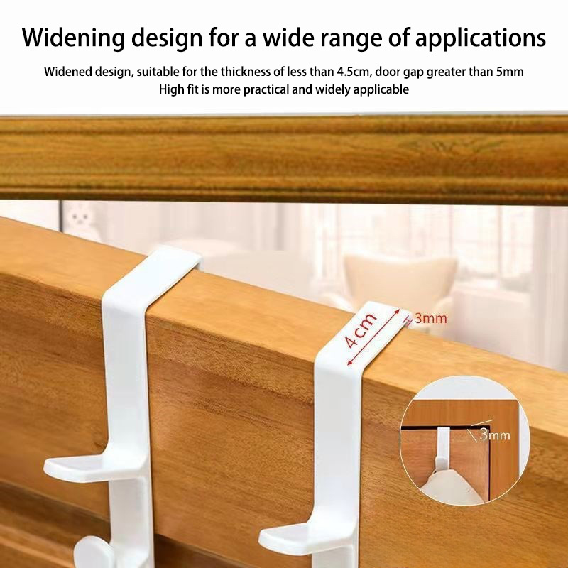 Xiaomi Slaapkamerdeurhanger Kledingophangrek boven de deur Multifunctionele thuisopslag Naadloze haak Draagbaar voor tassen Hoed