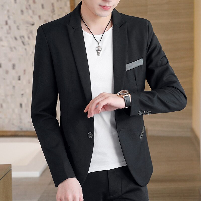 DYB &amp; ZACQ-traje informal de negocios para hombre, Joven coreano versión de ropa de trabajo delgada, traje pequeño, chaqueta individual, abrigo, 4XL, 5XL