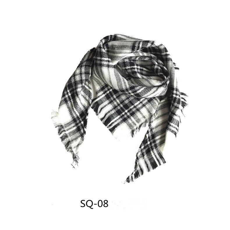 JIFANPAUL scarf autumn and winter imitation cashmere children's plaid scarf retro shawl scarf unisex: B18 A8