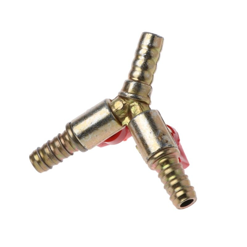 1PCS 3/8 &quot;ID Slang Barb Y Vorm 3 Manier Uitschakeling Kogelklep Fitting Voor Gas Water Olie