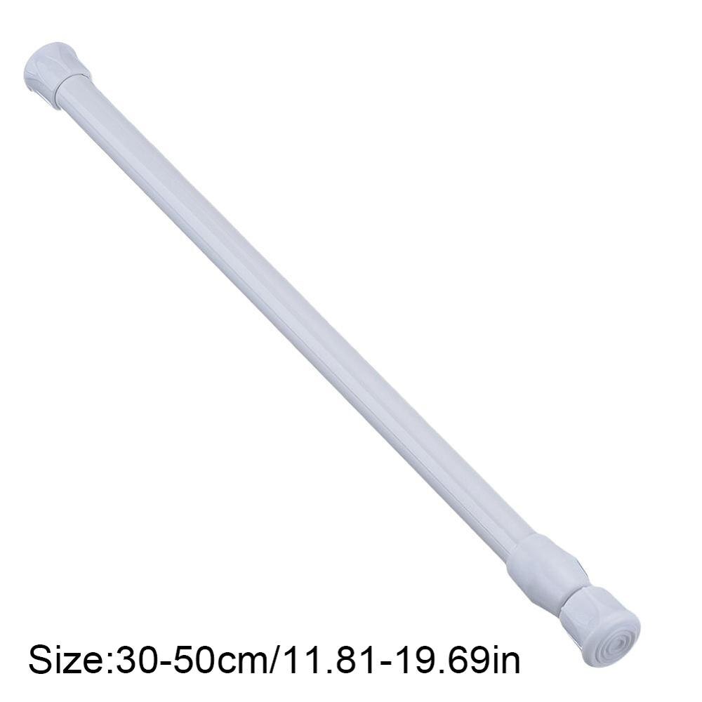 Barra de cortina de muelle de tensión, longitud ajustable para cocina, sala de estar, puerta, baño, 3 tamaños, novedad: 30-50cm