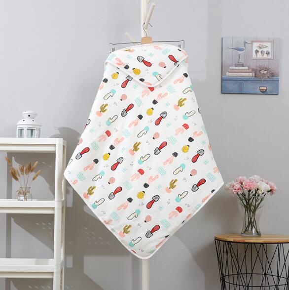 Baby slaap zak Catoon Kids Hooded Strandlaken Deken Baby Spullen Voor Pasgeborenen Verpleging Multifunctionele YMM040: YMM034D-90X90cm