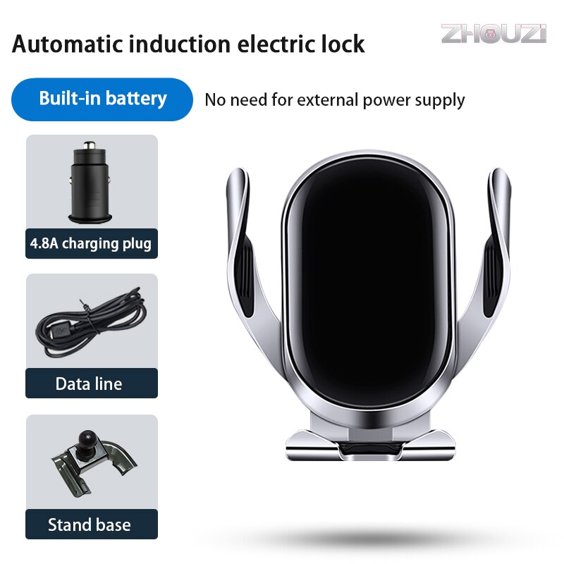 Auto Draadloze Oplader Auto Mobiele Telefoon Houder Air Vent Mounts Stand Beugel Voor Volvo XC40 Xc 40 Auto accessoires: Default Title