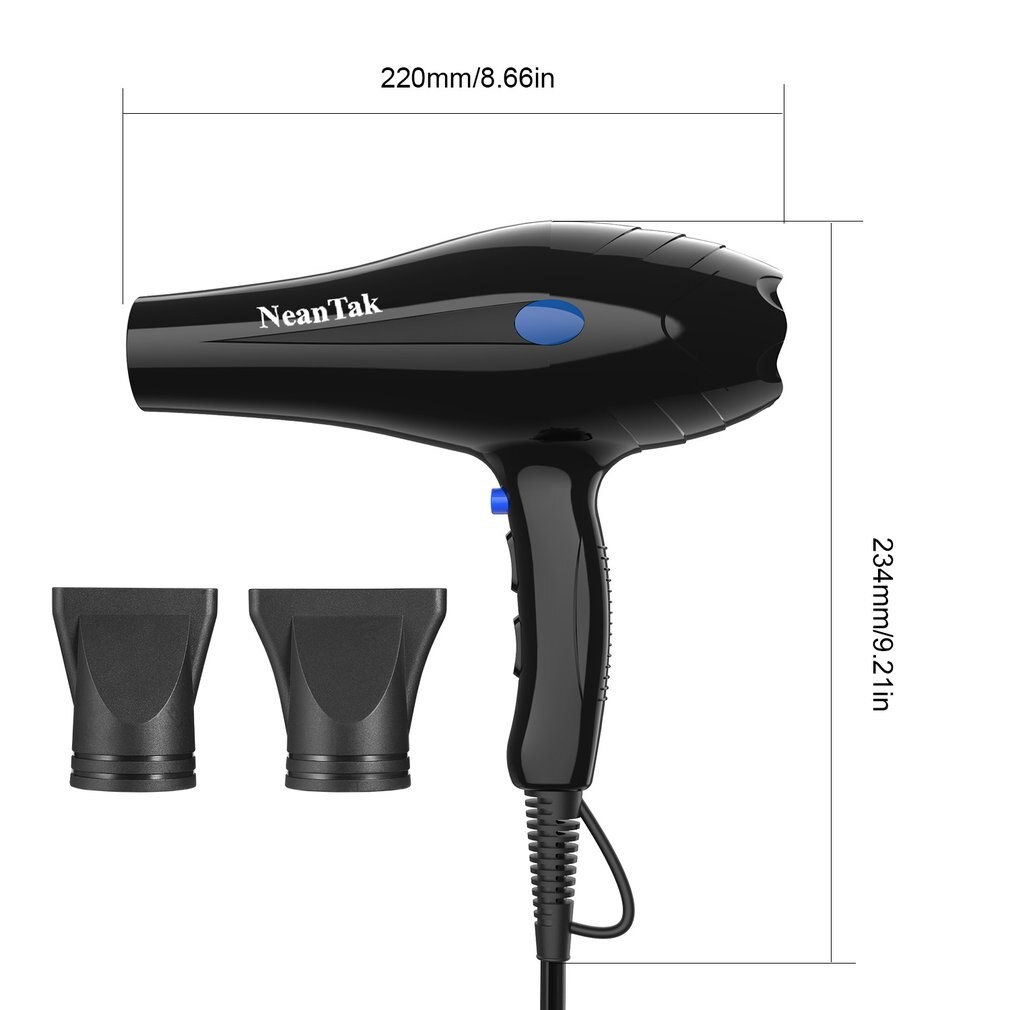 Electric Hair Dryer Hair Blower Far Infrared Low Noise Hair Salon Styling Tools Blower Travel Home Use