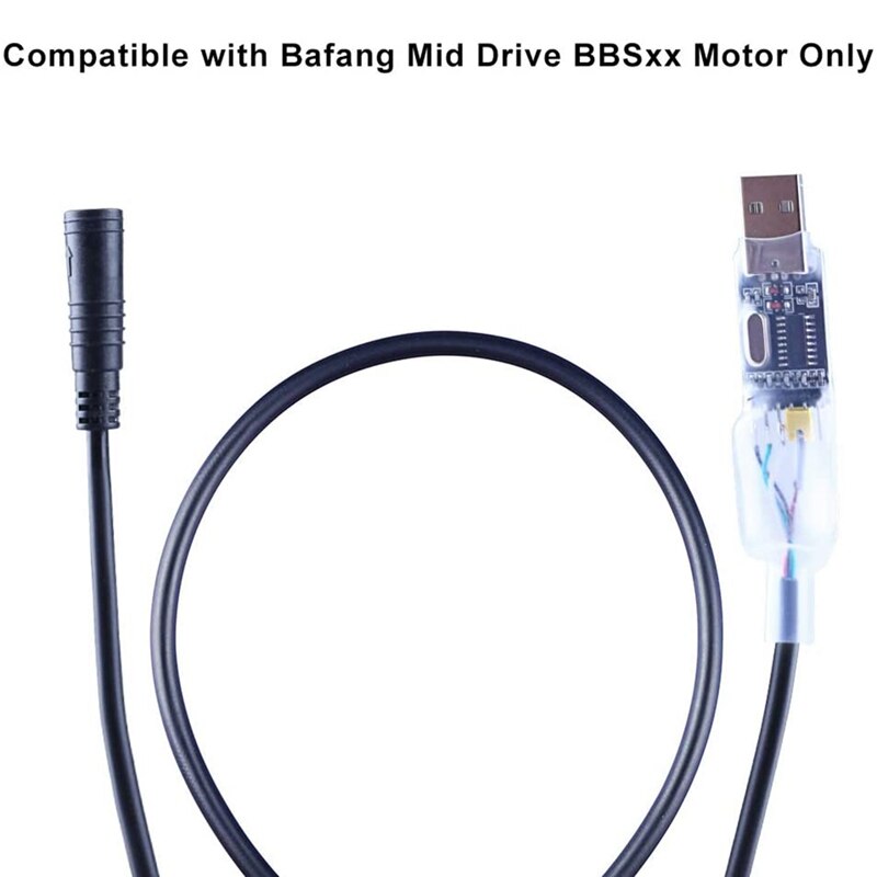 Programmierkabel für bafang-mittelmotor bbs 01b bbs 02b bbshd, ändert die parameter der pas-geschwindigkeit, umbausatz für e-bikes