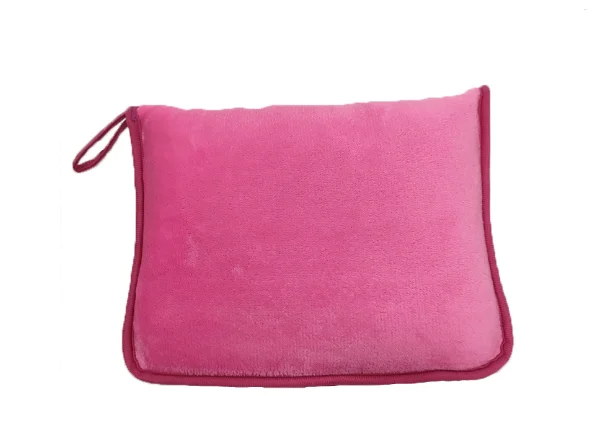 Coperta per aereo con borsa divano da viaggio 2 in 1 coperte per cuscino da tiro per volo con cinturino trapunte per pisolino da viaggio per auto aereo portatile: Viola