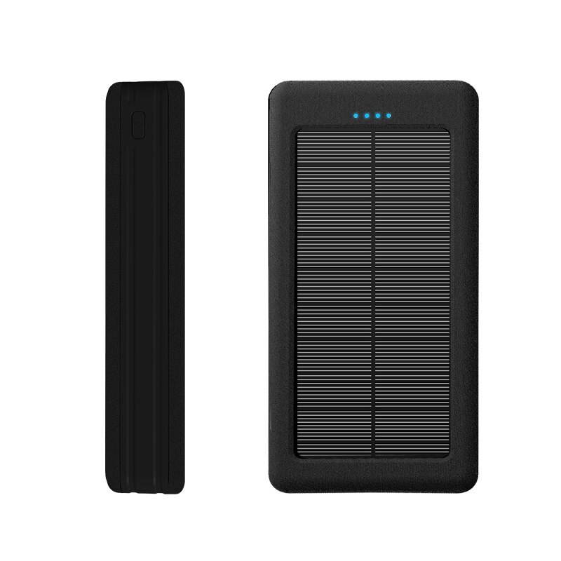 Solar Power Bank 99000mAh Large Capacity Portable Charger For Samsung Xiaomi Iphone LED PowerBank 4USB Outdoor Fast Charging: Black