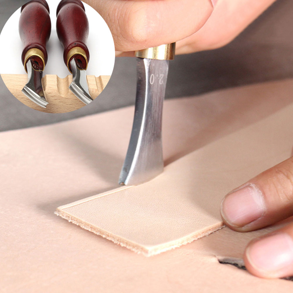 Leather craft tool leather Edge Creaser 1.0-2.5mm LeatherCraft DIY Edge Creasing Press Line Tool cold press