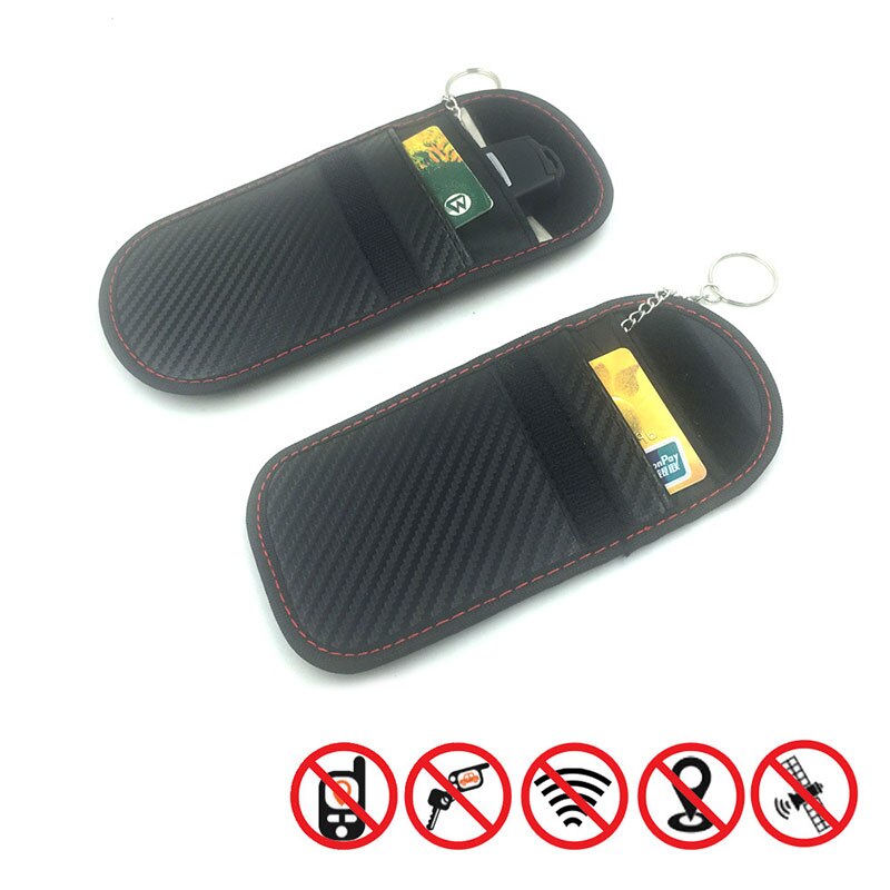 Car Key Signal Blocker Case Faraday Cage Fob Pouch Keyless RFID Blocking Bag
