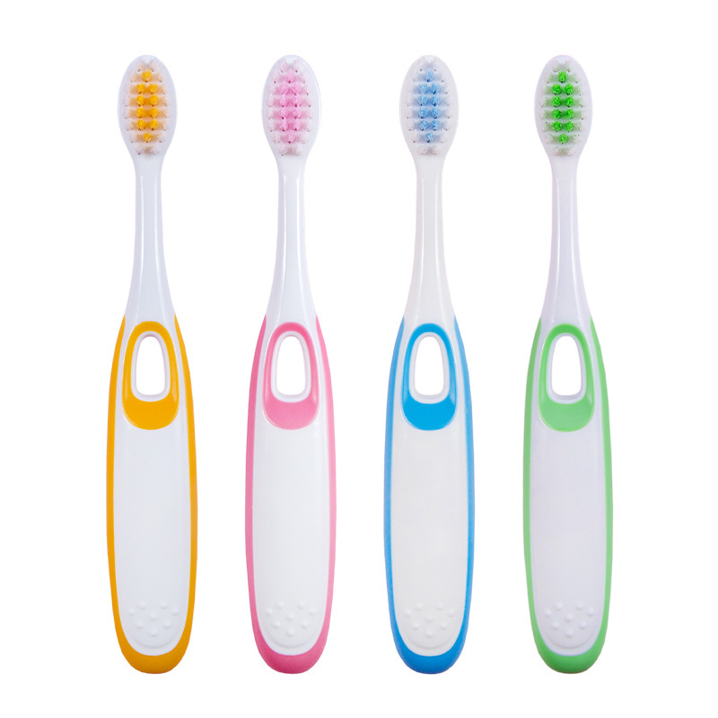 8 pz/set setole morbide bambini svegli spazzolino da denti piccolo fungo cartone animato Silicone spazzola testa bambino bambini dentale igiene orale cura