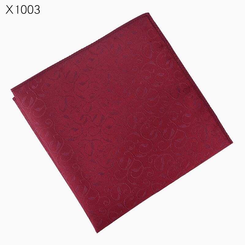 7 stilarter mænds lomme firkantet vestlig stil blomster lommetørklæde til dragt lomme bryllup firkantet paisley hanky: X1003
