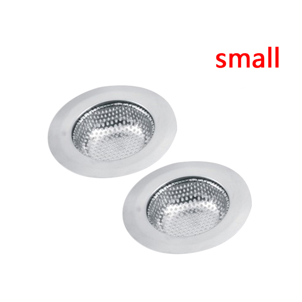 2 Stuks Rvs Keukenapparatuur Riool Handig Filter Vergiet Spoelbak Afdruiprek Riool Keuken Theepot Voorkomen Stopper: small