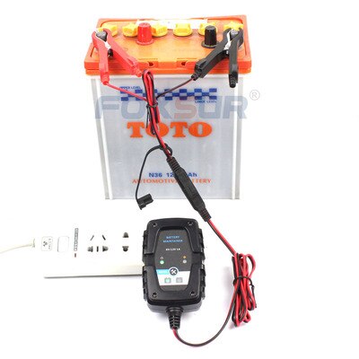 6V 12V 0.75A 750mA automático cargador de batería inteligente cargador de batería mantenedor de coche de la motocicleta VESPA de ciclo profundo AGM batería de GEL VRLA cargador