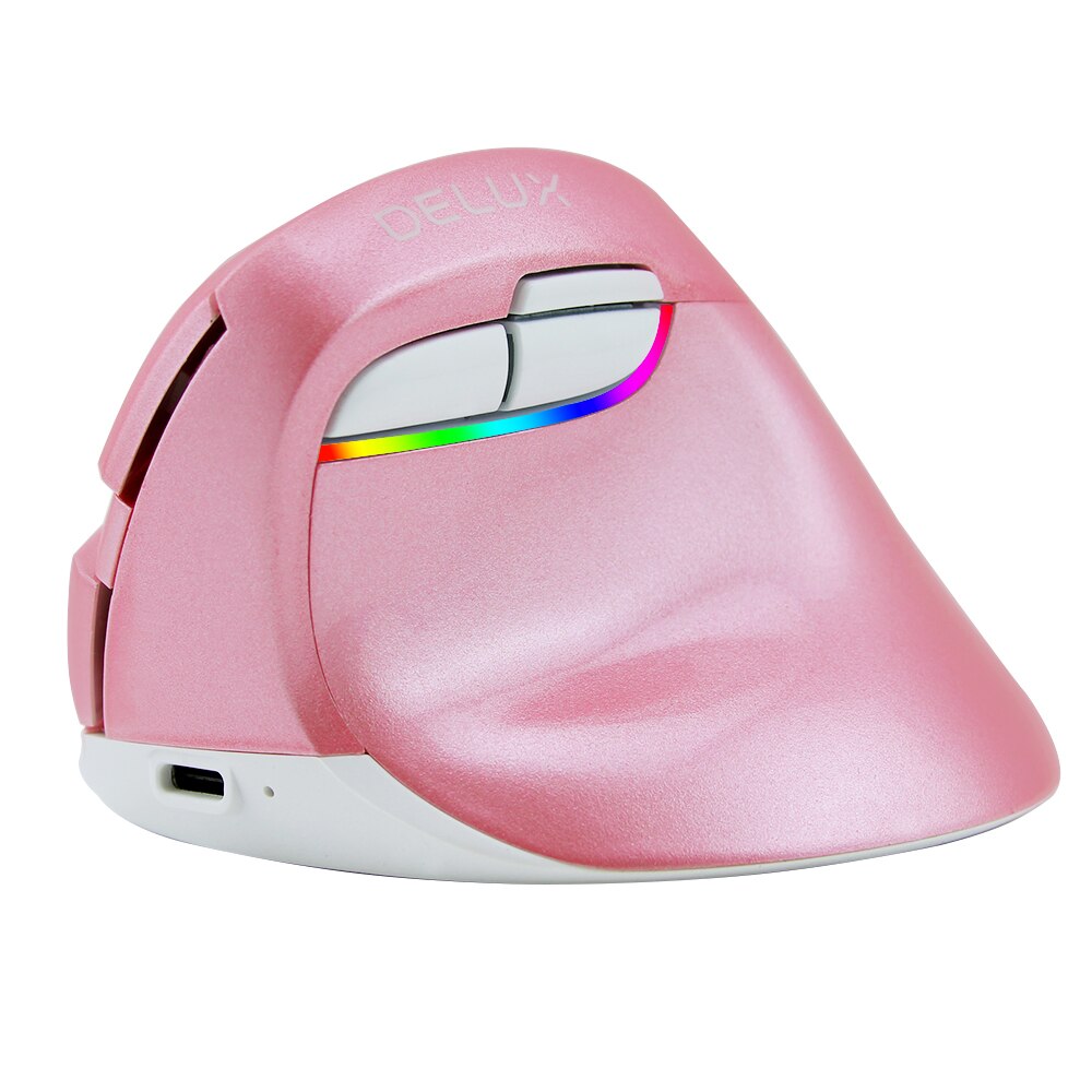 ​Bluetooth Mouse USB Wireless Gaming Mouse Pink Office Ergonomic Vertical Mice LED Optical Computer Mause 2400DPI For PC Gamer