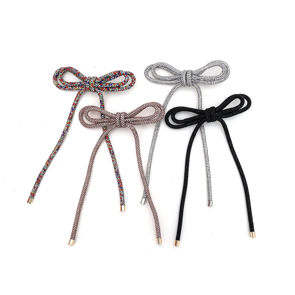 Nueva , nueva diadema con tubo de perforación para niñas, accesorios para el cabello con piedra brillante, accesorio para el cabello, clip para bebé, diadema con lazo para niña