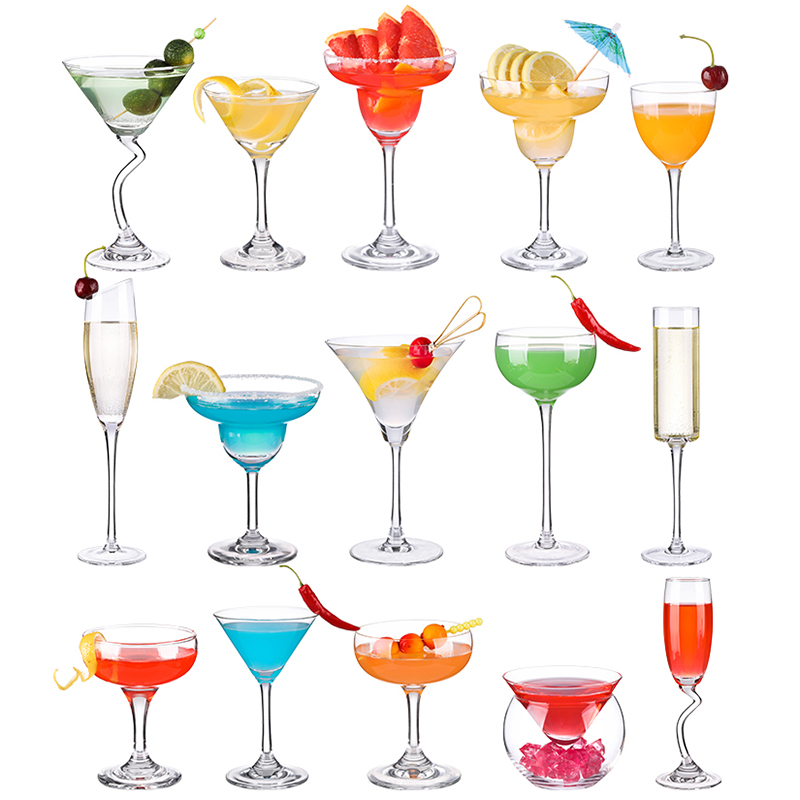 Cocktail Glass Cocktail Iced Crystal Wine Beer Juice Whiskey Boron Martini Wine Cup Bartender Special Drinking Cup Party Wedding