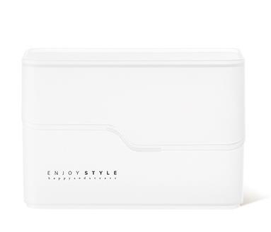 Plastikowy Organizer na kosmetyki zestaw pudełek ambona pojemnik na biżuterię łazienka Organizer na kosmetyki rozmaitości pojemnik na stół: Czerwony