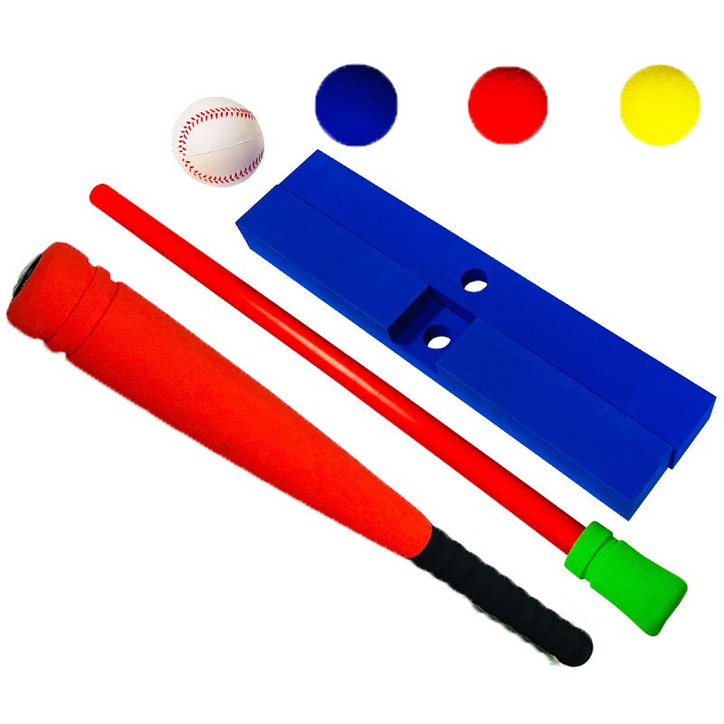 16/21in 2In1 Baseball Batting Set And Pitching Machine Golf Toy For Kids ToddlersTeeball Kit For Children Toddler Boys And Girls: Red 4 balls / 21in