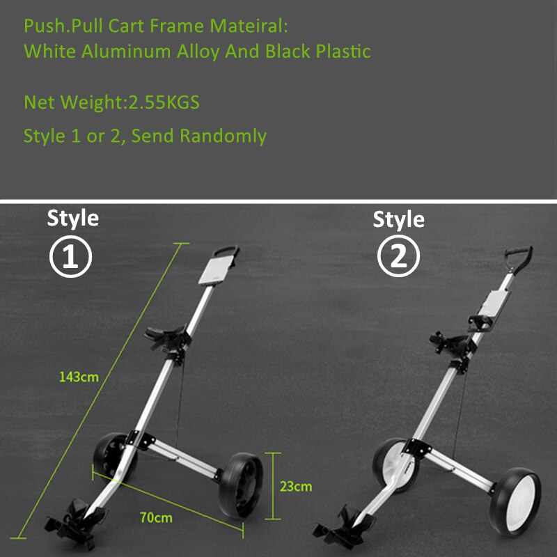 JayCreer 2 Wheels Portable Folding Golf Pull Carts