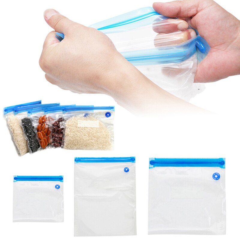 Food Vacuum Compression Bag Air Valve Vacuum Bag Texture Vacuum Bag Food Preservation Bag Kitchen Storage Bag Home Convenient