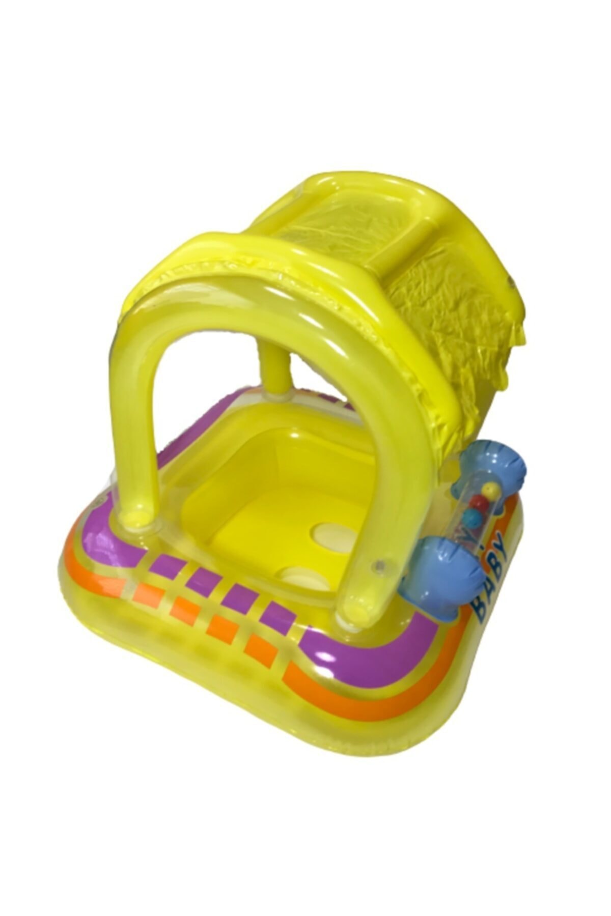 Gelb mit baldachin, meer und pool, babysitz 61 cm x 61 cm