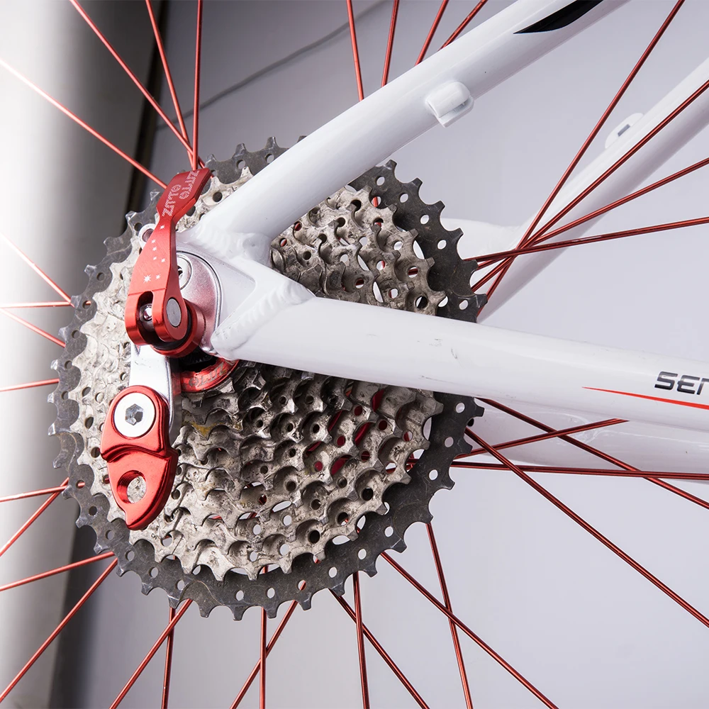 ZTTO Suspensión de cambio trasero de bicicleta, extensor de aluminio, marco de ciclismo de montaña, engranaje, piezas de gancho trasero