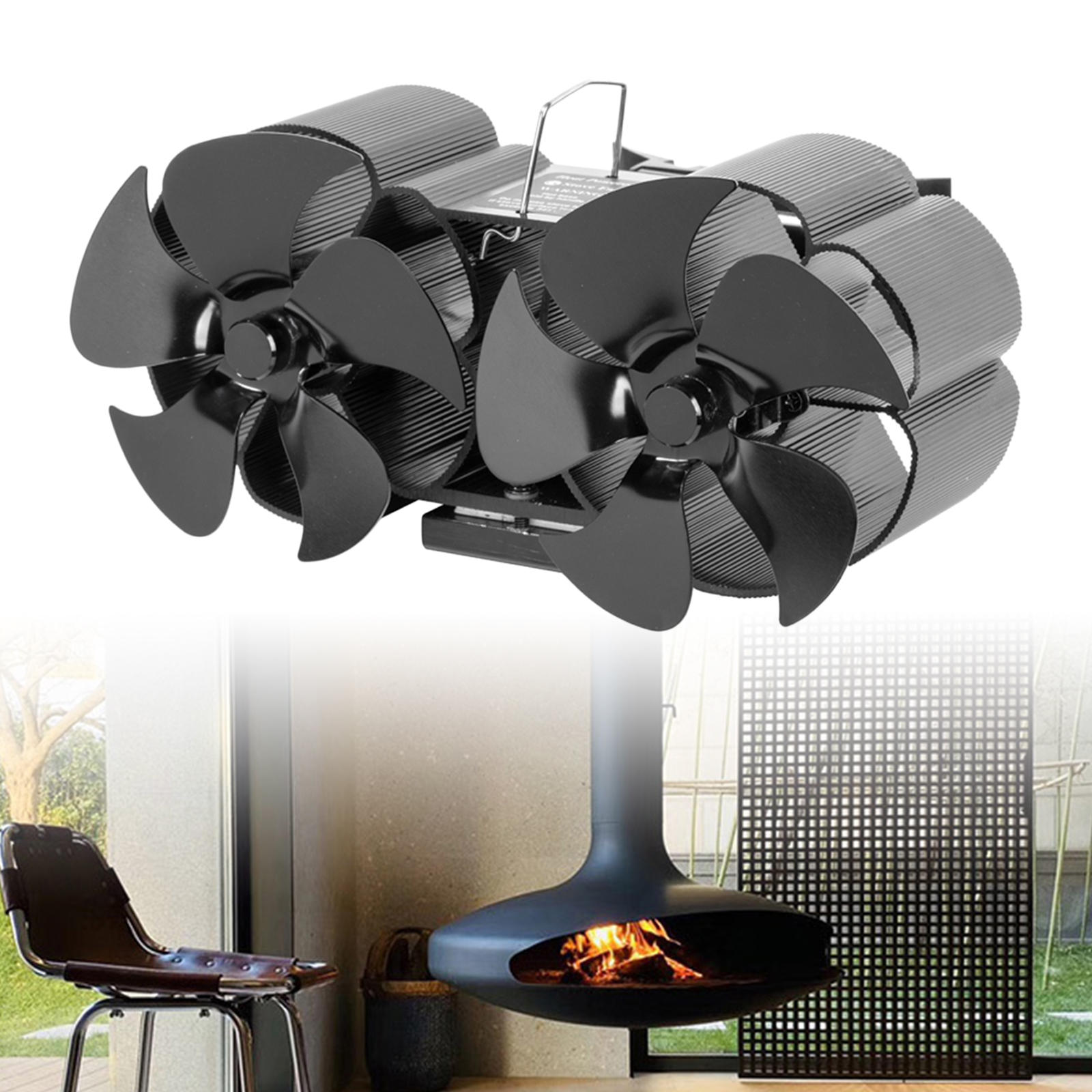 Stove Fan 10 Fireplace Fan Fire Stoves Booster for... Grandado