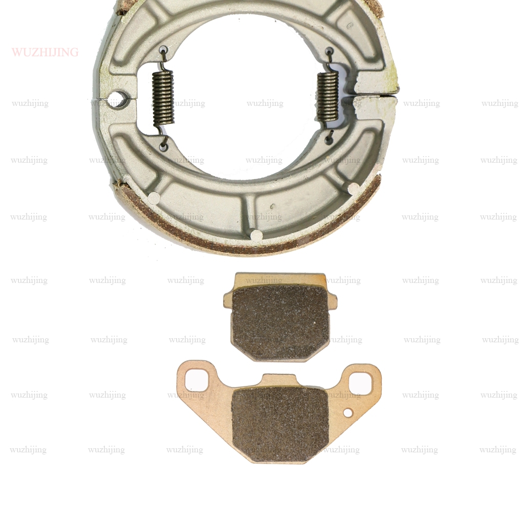 for KAWASAKI AR 125 AR125 1982 - 1994 Disc Brake Shoe Drum Front Rear 1993 1992 1991 1990 1989 1988 1987 1986 1985 1984 1983: SINTERED SET