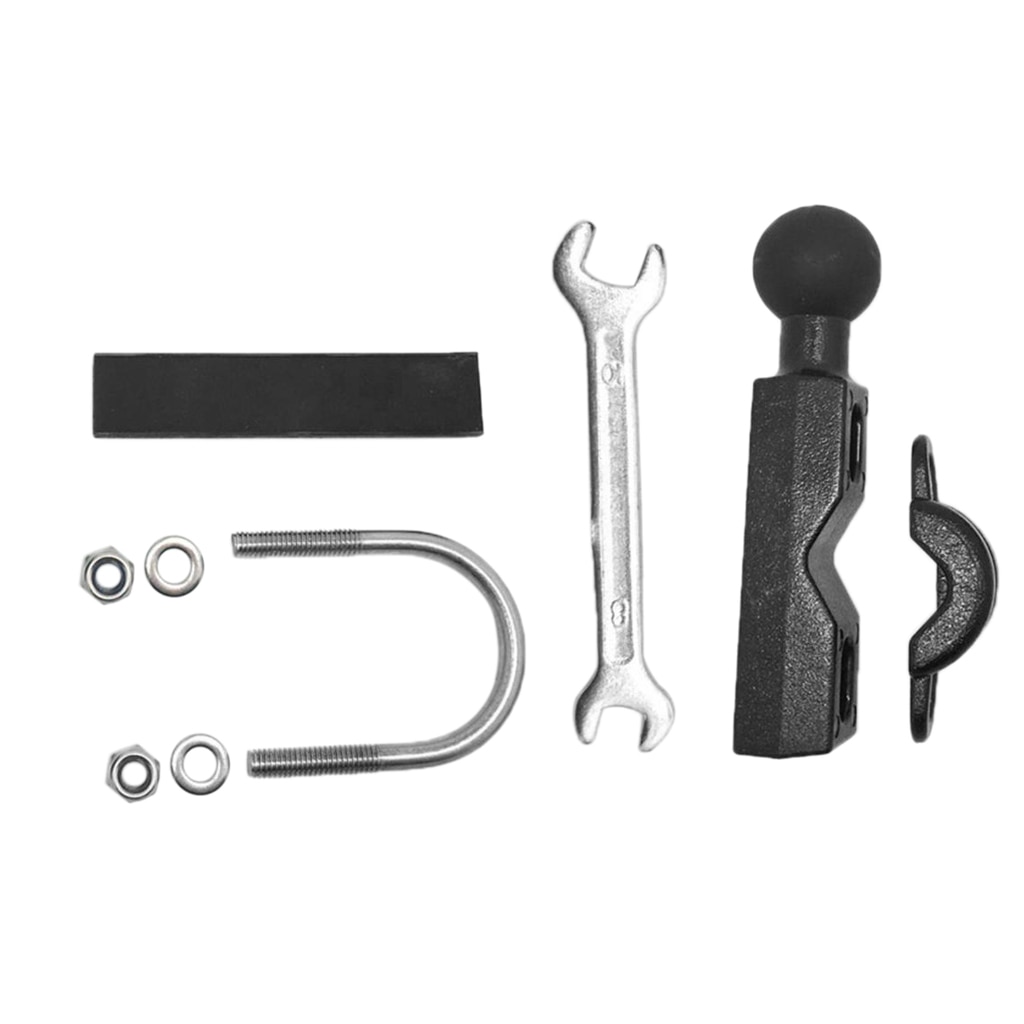 Motorcycle Bike Handlebar U-Bolt Clamp Base 25mm 1" Ball Mount