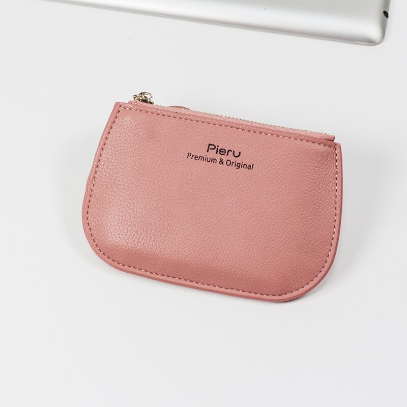 Style Small Daisy Coin Purse Women Temperament Zipper Coin Purse Korean Style Literary Style Portable Durable MiniPouch: C-pink