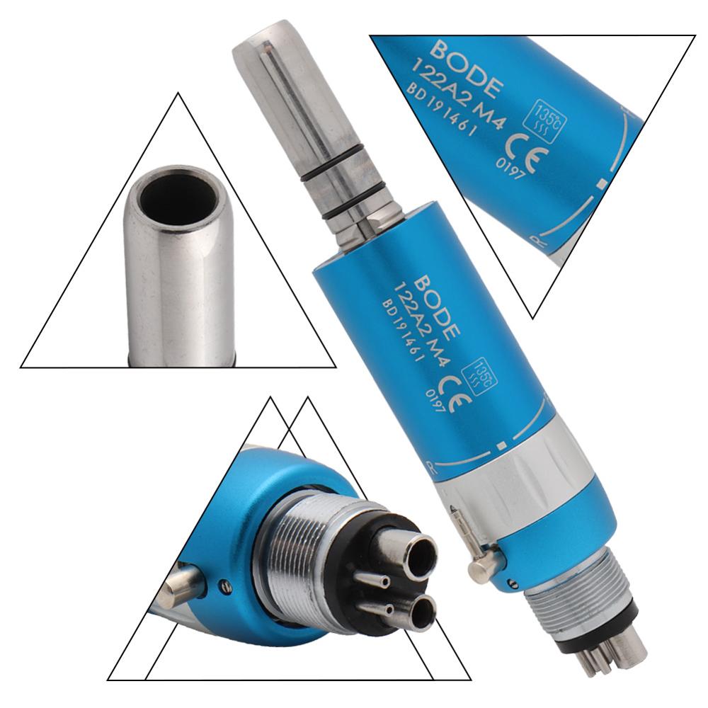 Pièce à main dentaire à basse vitesse couleur nez droit contre-Angle moteur pneumatique Turbine à Air BODE 2 trous/4 trous B2/M4 rose/bleu/noir: air motor M4 BU