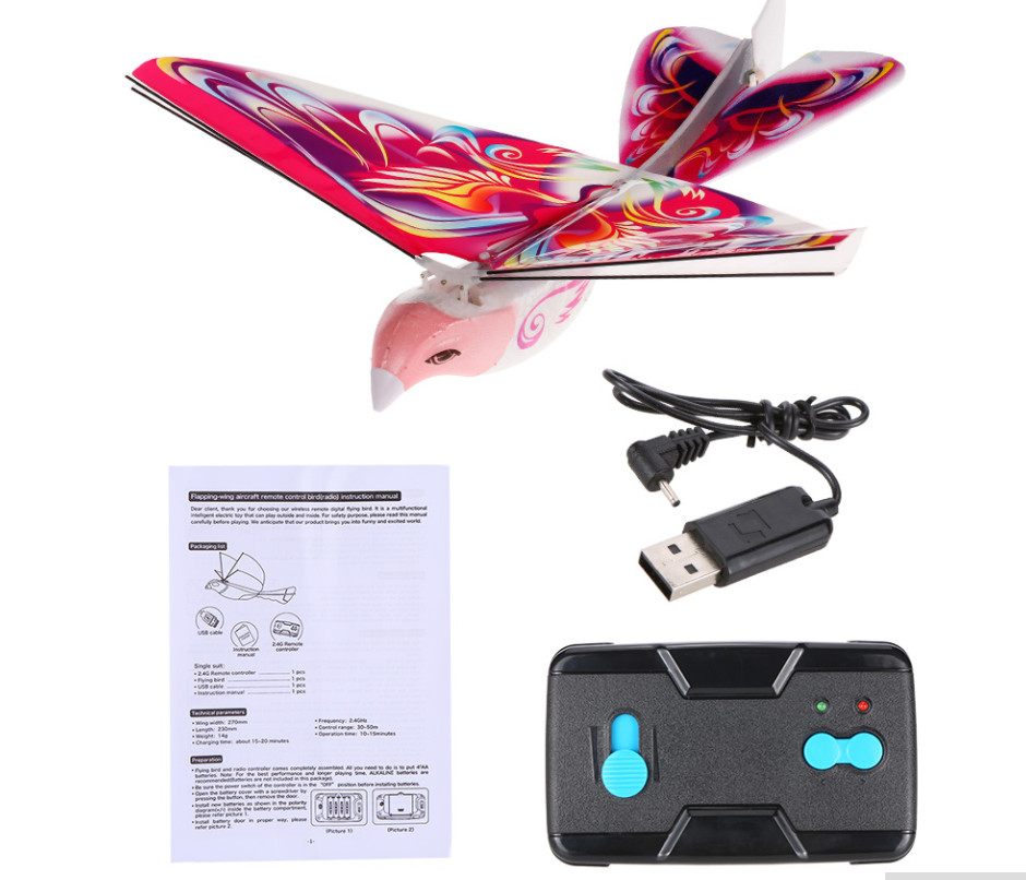 Mini rc Simulators toys for children with wireless radio remote control bird model toys for boys