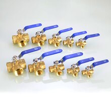 1/4 &quot;3/8&quot; 1/2 &quot;3/4&quot; 1 &quot;BSP Innengewinde Durcheinander Drei-weg Ball Ventil Wasser rohr, Gas, Heizung Stecker Adapter L-typ T-typ