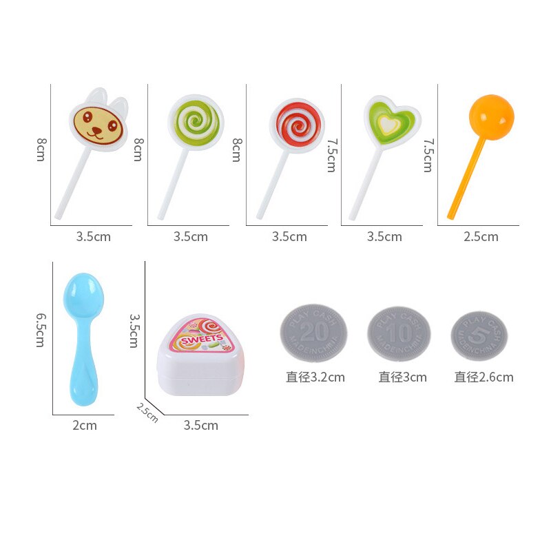 Simulatie Kleine Karren Meisje Mini Candy Winkelwagen Ijs Winkel Supermarkt kinderen Speelgoed Spelen Huis Baby Speelgoed