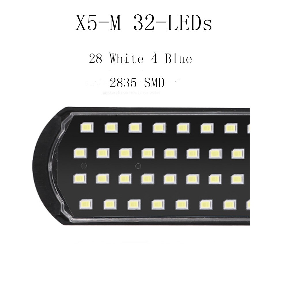 Led akvaario valaistus 5w clip-on kevyt aqua nano kala tuoreita kasveja säiliöt
