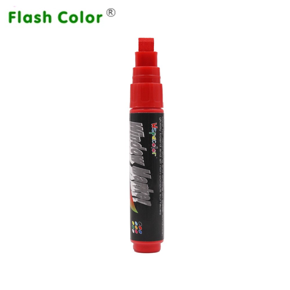 Flashcolor 8mm Bunte Textmarker Fenster Marker Stift für LED Schreibtafel, Tafel Aufkleber, Malerei: verrotten