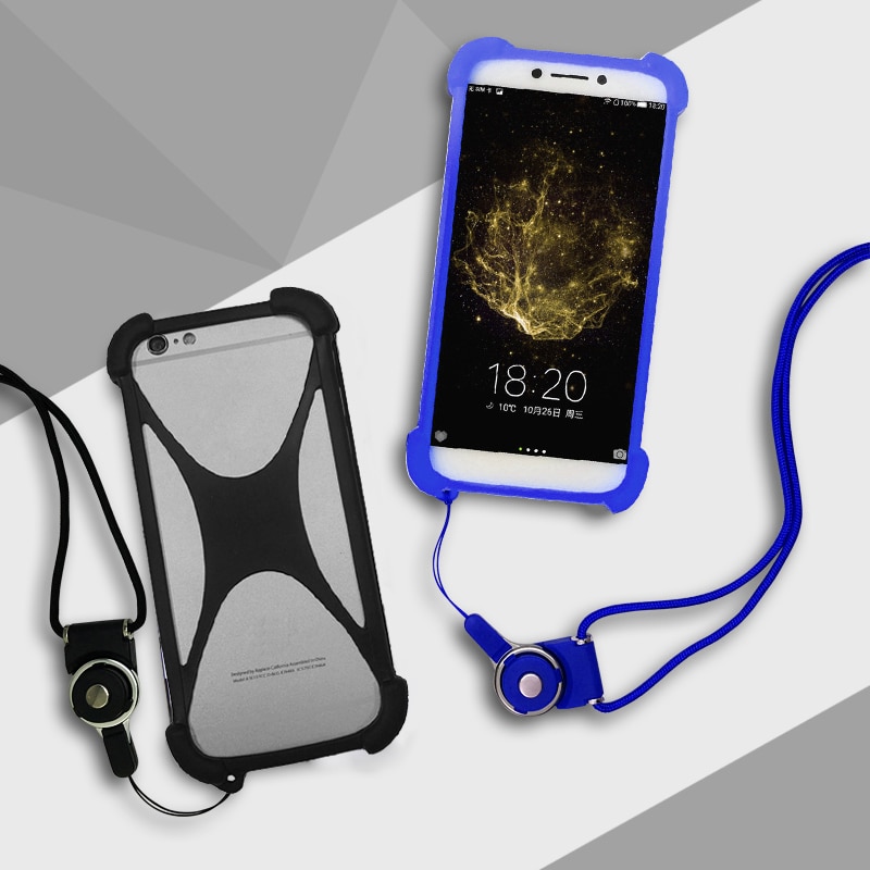 Pour Crosscall Core-X3 coque arrière Action-X3 souple en Silicone élastique pour coque de Trekker-M1 Crosscall avec sangle de cou