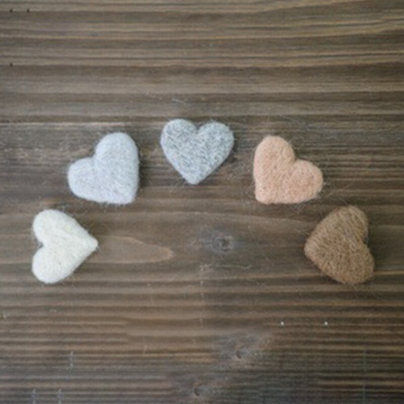 5/6/9Pcs DIY Handmade Baby Felt Love Heart Stars Ornaments Home Party Decoration BX0D